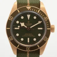 チュードル ブラックベイ フィフティエイト 79018V YG YG×ナイロン AT グリーン文字盤