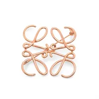 ロエベ アナグラム ブローチ GP ピンクゴールド