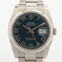 ロレックス デイトジャスト36 116200 SS SS AT ブルー文字盤 あまりごま2