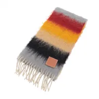 ロエベ アナグラム マフラー モヘア×ウール×ナイロン マルチカラー