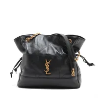 サンローランパリ ジェイミー レザー チェーントートバッグ ブラック 833948