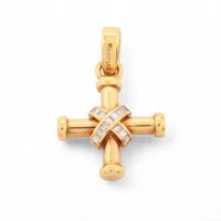 ブルガリ パッソドッピオ ダイヤ ネックレストップ 750(YG) 5.3g