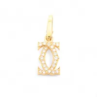 カルティエ 2C ダイヤ チャーム 750(YG) 2.2g