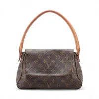 ヴィトン モノグラム ミニルーピング M51147 ブラウン