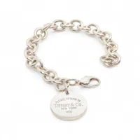 ティファニー リターントゥティファニーラウンドタグ ブレスレット 925 35.6g シルバー