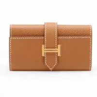 エルメス ベアンキーケース ヴォーエプソン キーケース ゴールド ゴールド金具 Z:2021年