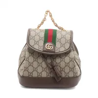 グッチ GGスプリーム オフィディア ミニ バッグパック PVCxレザー バックパック/リュック ベージュxブラウン 795521