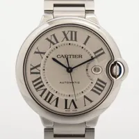 カルティエ バロンブルー W69012Z4 SS SS AT シルバー文字盤 あまりごま1