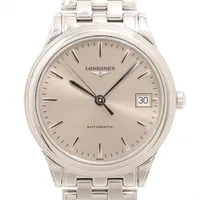 ロンジン フラッグシップ L4.774.4.72.6 SS SS AT グレー文字盤 あまりごま1