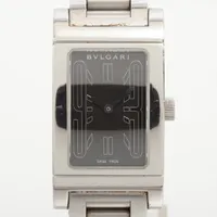 ブルガリ レッタンゴロ RT39S SS SS QZ ブラック文字盤