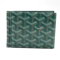 ゴヤール サン トマ PVC×レザー マネークリップ グリーン