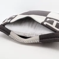 エルメス アヴァロン クッション ウール×カシミヤ エクリュ×グリ