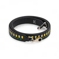 エルメス バンドリエール トレサージュ キュイール A:2017 ショルダーストラップ レザー ブラック