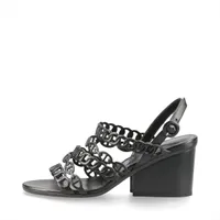 エルメス ロマンツァ レザー サンダル 36 レディース ブラック 161096Z シェーヌダンクル 箱 袋あり