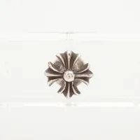 クロムハーツ CHプラス スタッド ピアス(片耳用) 925×14K 0.7g No2