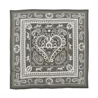 エルメス カレジェアン CHEVAL DE COEUR BANDANA ストール カシミヤ×シルク グリーン