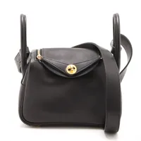 エルメス リンディ ミニ20 ヴォー ヴォリュプト ブラック ゴールド金具 K:2025年