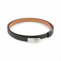 エルメス ケリー K:2025 ベルト レザー グリーン×ゴールド