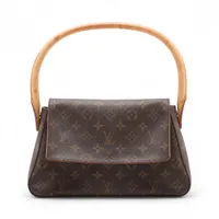 ヴィトン モノグラム ミニルーピング M51147 ブラウン