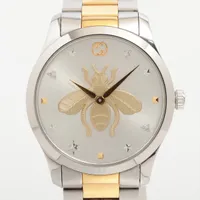 グッチ Gタイムレス 126.4 SS SS QZ シルバー文字盤 あまりごま5