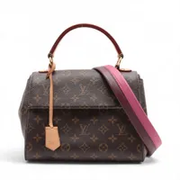 ヴィトン モノグラム クリュニーBB M42738 ブラウンxピンク RFID反応あり