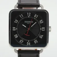 エルメス カレ アッシュ TI2.710 SS SS AT ブラック文字盤