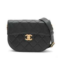 シャネル マトラッセ キャビアスキン チェーンショルダーバッグ ブラック ゴールド金具 ランダムプレート AS2485