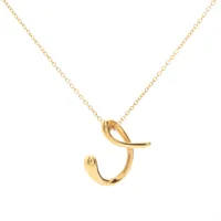 ティファニー レター イニシャル ネックレス 750(YG) 2.0g