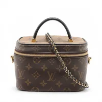 ヴィトン モノグラムリバース ヴァニティNV M45165 ブラウン RFID反応あり