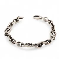 グッチ インターロッキングG ブレスレット 16 925 16.4g シルバー