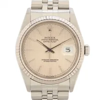 ロレックス デイトジャスト36 16234 SS×WG SS AT シルバータペストリー文字盤
