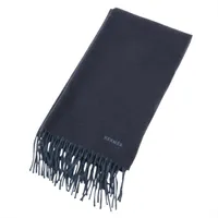 エルメス レクトヴェルソ マフラー カシミヤ ネイビー×ブルー