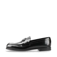 プラダ トライアングルロゴ レザー ローファー 11 メンズ ブラック 2DB209 箱あり