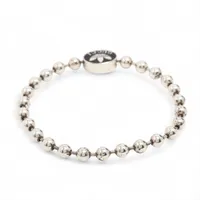 グッチ×アディダス ロゴ ブレスレット 925 12.4g シルバー×ブラック