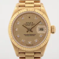 ロレックス レディ デイトジャスト 69178G YG YG AT シャンパン文字盤