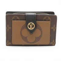 ヴィトン ジャイアントモノグラムリバース ポルトフォイユジュリエット M69432 マロン コンパクトウォレット RFID反応あり