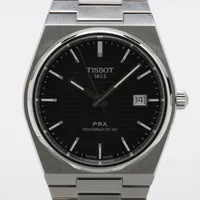 ティソ PRX パワーマティック80 T137.407.11.051.00 SS SS AT ブラック文字盤