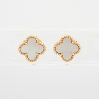 ヴァンクリーフ&アーペル スウィートアルハンブラ シェル ピアス 750(YG) 2.7g