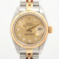 ロレックス レディ デイトジャスト 69173G SS×YG SS×YG AT シャンパン文字盤