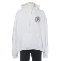 クロムハーツ パーカー コットン サイズL ホワイト ローリングストーンズ ヨゴレあり