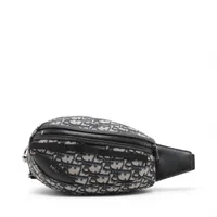 ディオール オブリーク スカラベ キャンバスxレザー ボディバッグ ネイビー