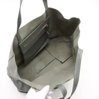 セリーヌ ホリゾンタルカバ レザー トートバッグ グレー AP149566