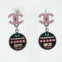 シャネル ココマーク 12P ピアス(両耳用) GP×レジン ブラック