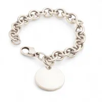 ティファニー リターントゥティファニーラウンドタグ ブレスレット 925 36.7g シルバー