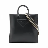 プラダ サフィアーノキュイール レザー 2WAYトートバッグ ブラック 2VG084