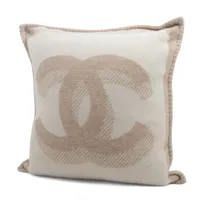 シャネル ココマーク クッション ウール×カシミヤ ベージュ