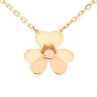 ヴァンクリーフ&アーペル フリヴォル ミニ ダイヤ ネックレス 750(PG) 6.6g VCARPFBM00