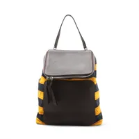 ロエベ ゴヤ ナイロンxレザー バックパック/リュック マルチカラー