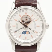 フレデリックコンスタント ハートビート SS SS×革 AT シルバー文字盤 FC-330/335X6B4/6