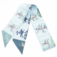 エルメス ツイリー HERMES PARADE エルメスパラード スカーフ シルク ブルー